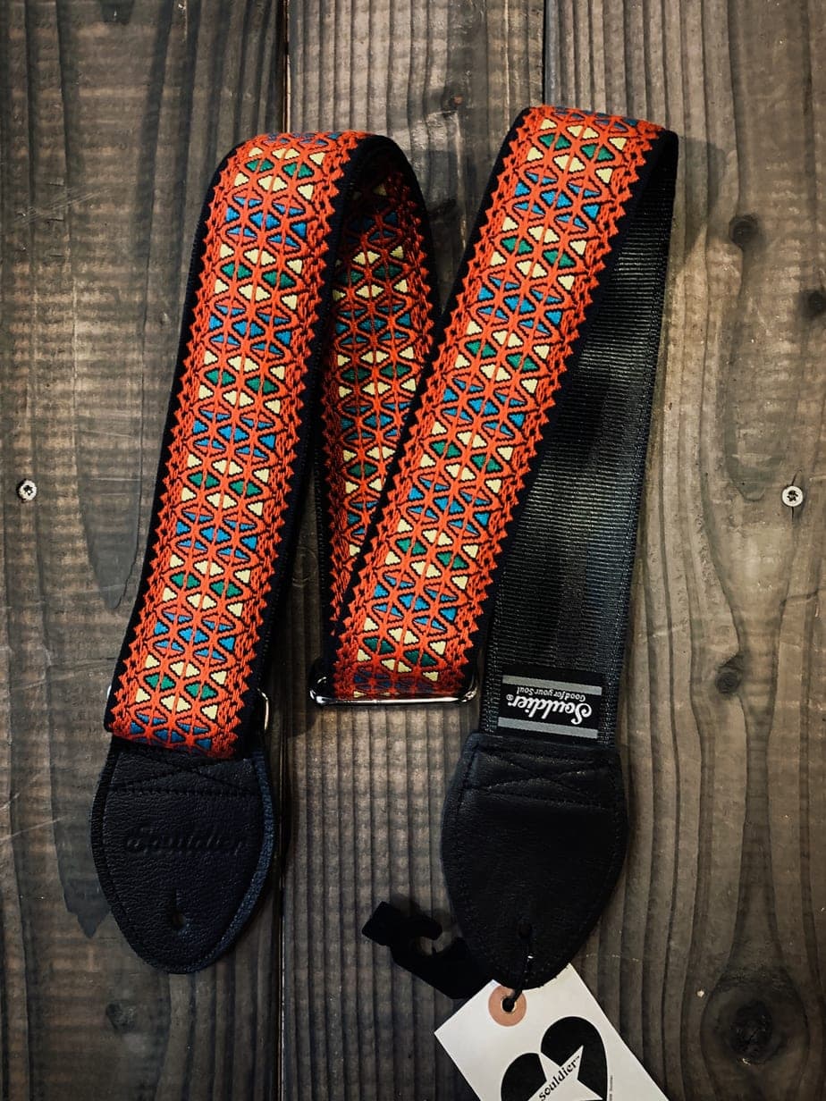 LIF-03 Weathered Dark Brown Padded Leather Strap With Traditional Live Oak Tooling - Walker And Williams
