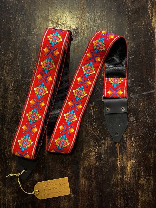 Holy Cow Apache Red Real Vintage 70's Guitar Strap