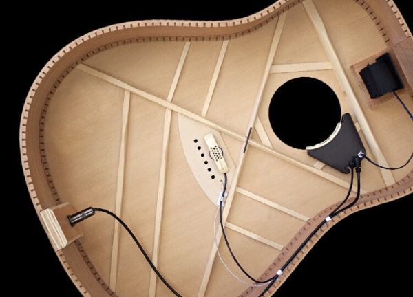 Micro acoustique L.R. Baggs Anthem, comprenant l'installation