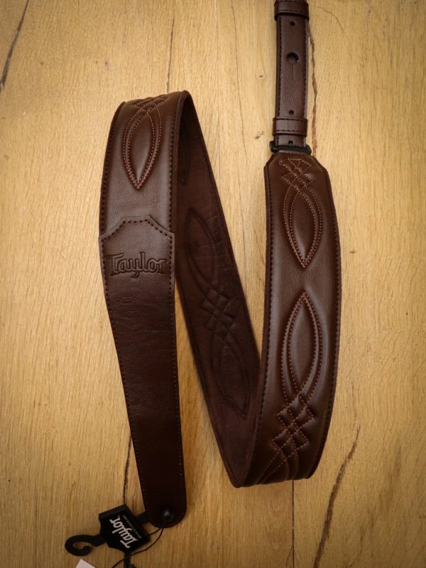 Taylor Chocolate Brown Vegan Leather Guitar Strap