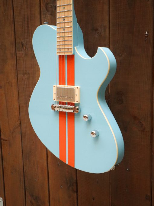 Newman Honeycomb Junior GT-40 Fixed Pickups - Baby Blue w/ Racing Stripes – Image 4