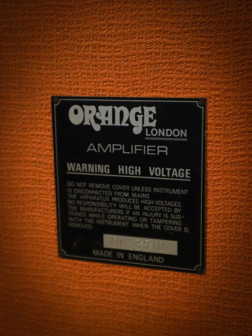 Vintage Orange OR80 Overdrive 2x12 Valve Amplifier Combo 1973 – Image 6