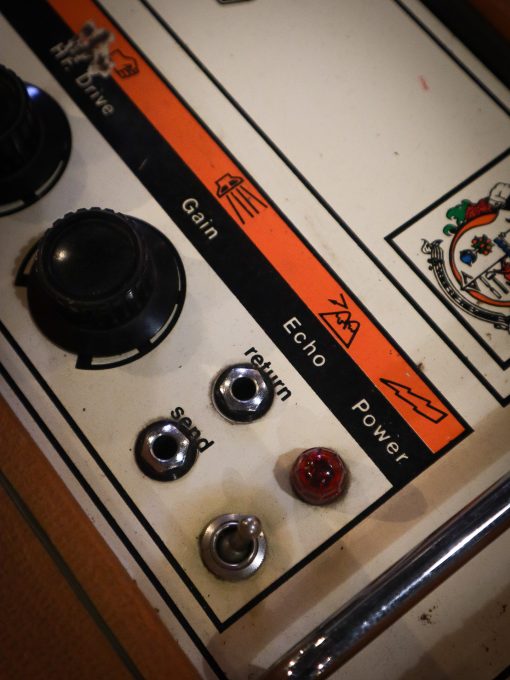 Vintage Orange OR80 Overdrive 2x12 Valve Amplifier Combo 1973 – Image 4