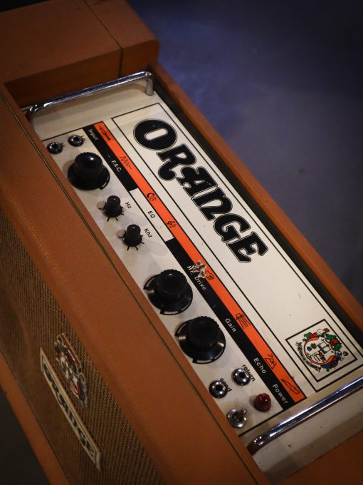Vintage Orange OR80 Overdrive 2x12 Valve Amplifier Combo 1973 – Image 2