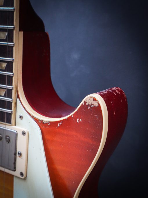 Kauffmann '59 SC Flamed Top Faded Cherry Burst – Image 9