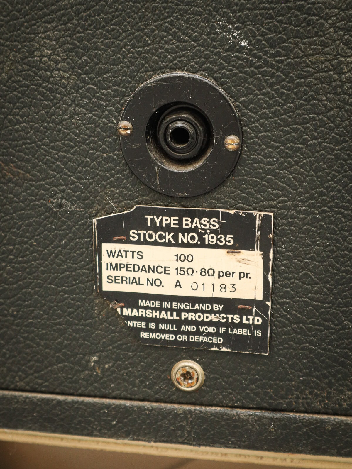 Marshall Bass Cab "Pre-Rola" 1971 D'occasion – Image 13