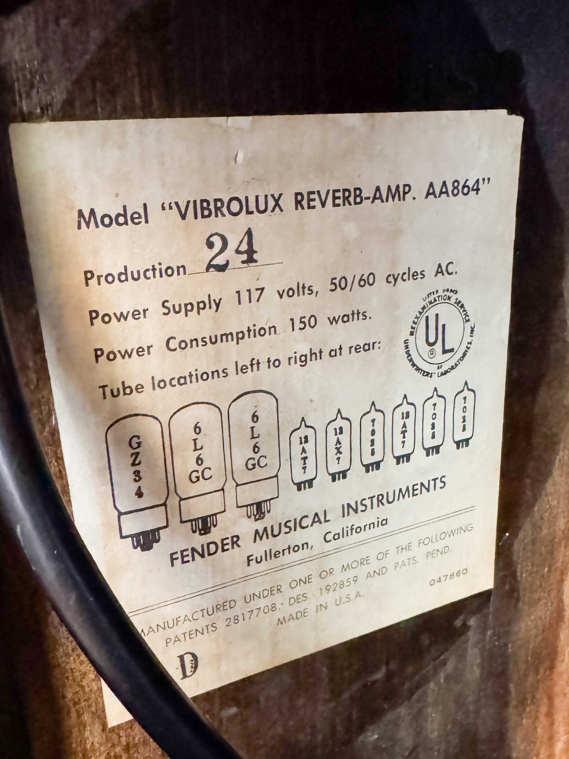 1966 Fender Vibrolux Reverb Pre-Owned – Image 7